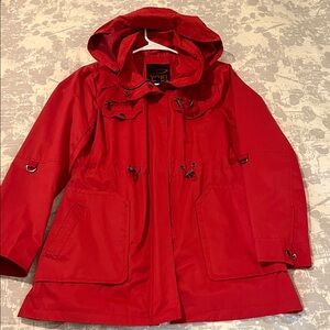 Yoki Vibrant Red Hooded Coat